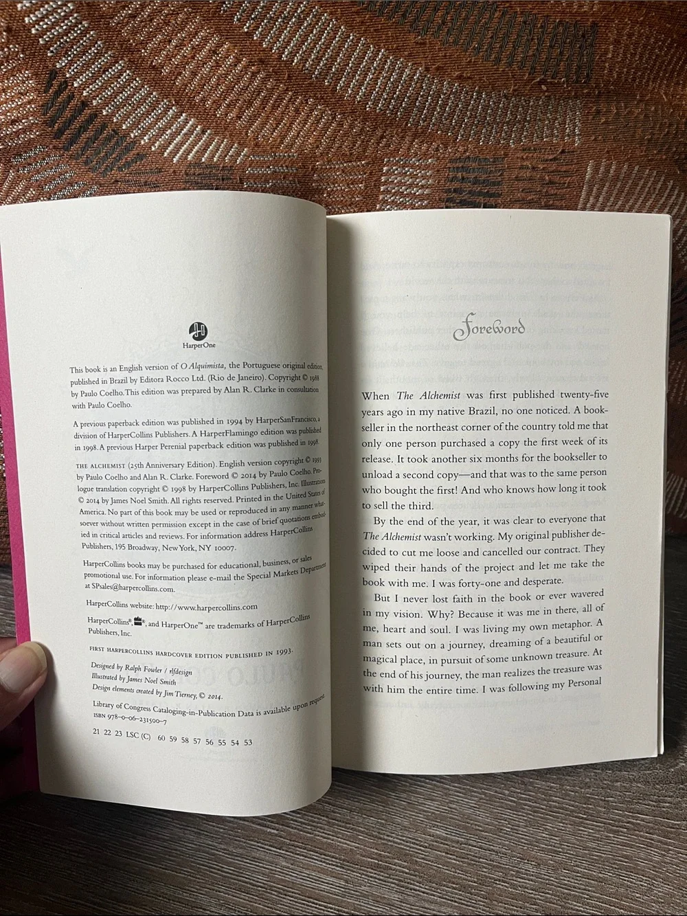 The Alchemist 25th Anniversary Edition - Red & Yellow Cover